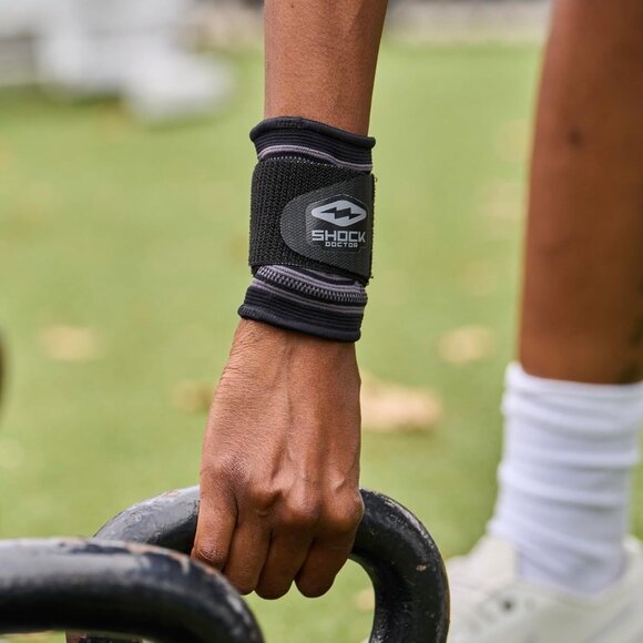Shock Doctor Compression Knit Wrist Sleeve With Strap Size S - Picture 3 of 8